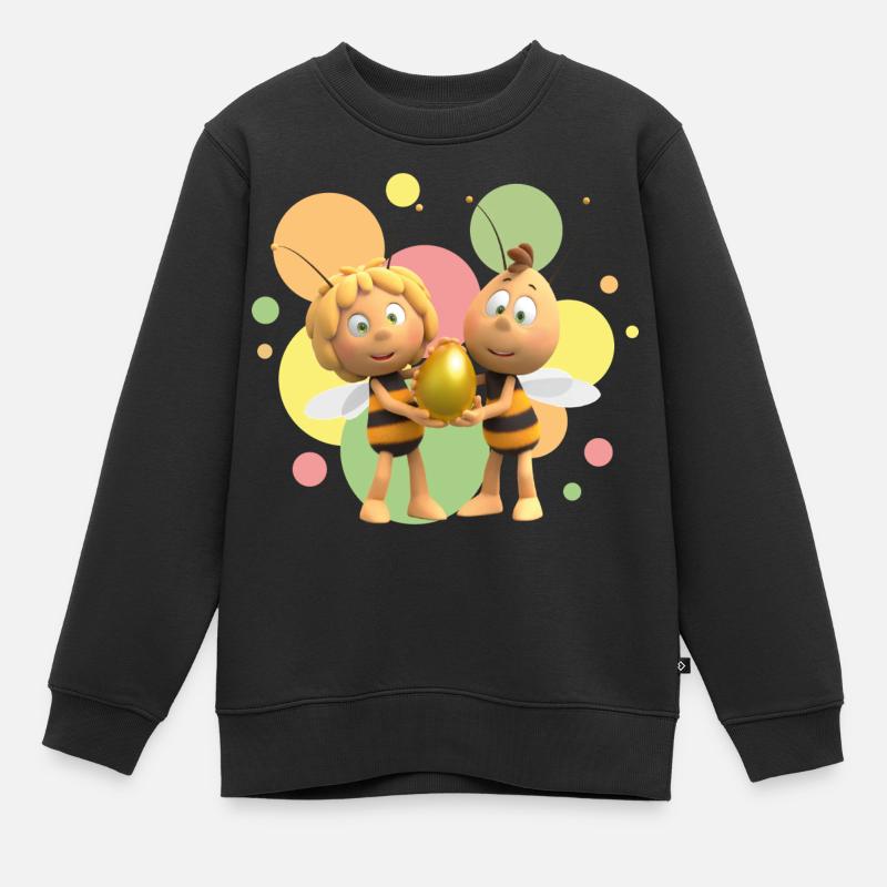 Maya L’Abeille 3 Avec Willy & La Sphère - Sweat Premium enfant bio - noir