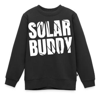 Solar Buddy - Kids Premium Organic Sweatshirt - black - Front - AI Model Kid Female (0cm)