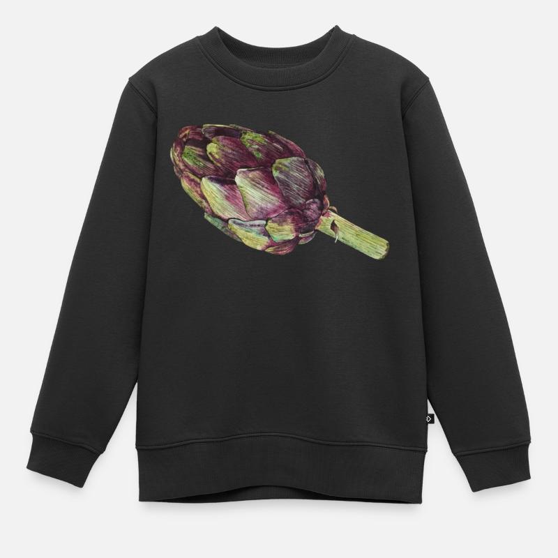 Artichaut - Sweat Premium enfant bio - noir