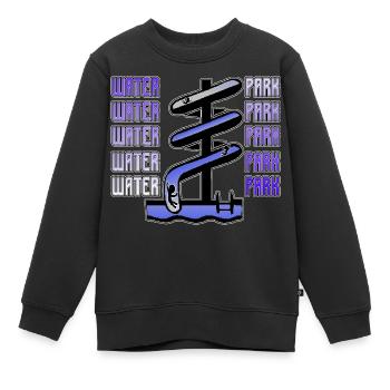 Water Park / Wasser Park / Freibad / Sommer - Kinder Premium Organic Sweatshirt - Schwarz - Vorne - AI Model Kid Female (0cm)