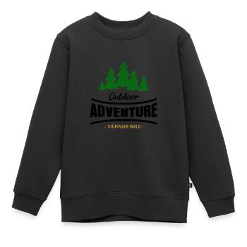 Outdoor adventure Thüringer Wald - Sweat Premium enfant bio - noir - Devant - AI Model Kid Female (0cm)