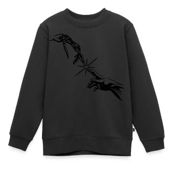 TOD - Kinder Premium Organic Sweatshirt - Schwarz - Vorne - AI Model Kid Female (0cm)