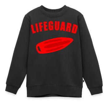 LIFEGUARD Nageur sauveteur maître-nageur - Sweat Premium enfant bio - noir - Devant - AI Model Kid Female (0cm)