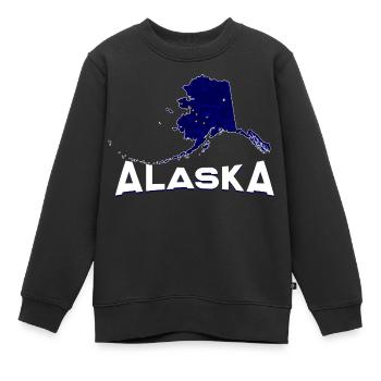 Alaska - Kinder Premium Organic Sweatshirt - Schwarz - Vorne - AI Model Kid Female (0cm)