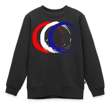 Kroatien - Kinder Premium Organic Sweatshirt - Schwarz - Vorne - AI Model Kid Female (0cm)