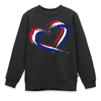 Kuba - Kinder Premium Organic Sweatshirt - Schwarz - Vorne - AI Model Kid Female (0cm)