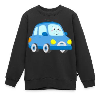 Voiture - Sweat Premium enfant bio - noir - Devant - AI Model Kid Female (0cm)
