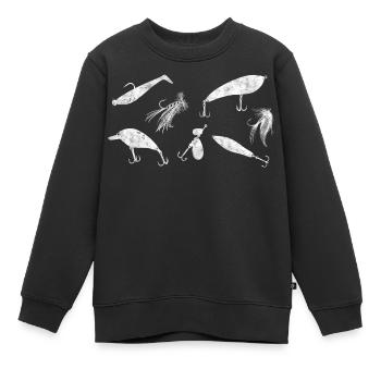 Angelköder Raubfische Angeln - Kinder Premium Organic Sweatshirt - Schwarz - Vorne - AI Model Kid Female (0cm)