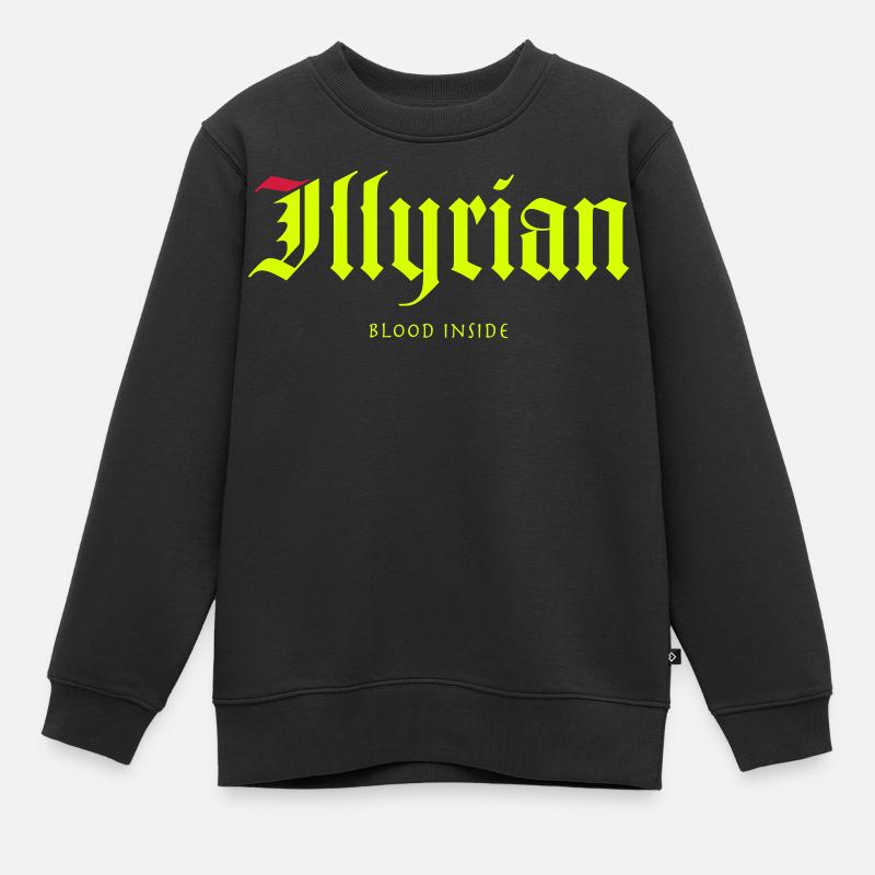 Illyrian - Kinder Premium Organic Sweatshirt - Schwarz