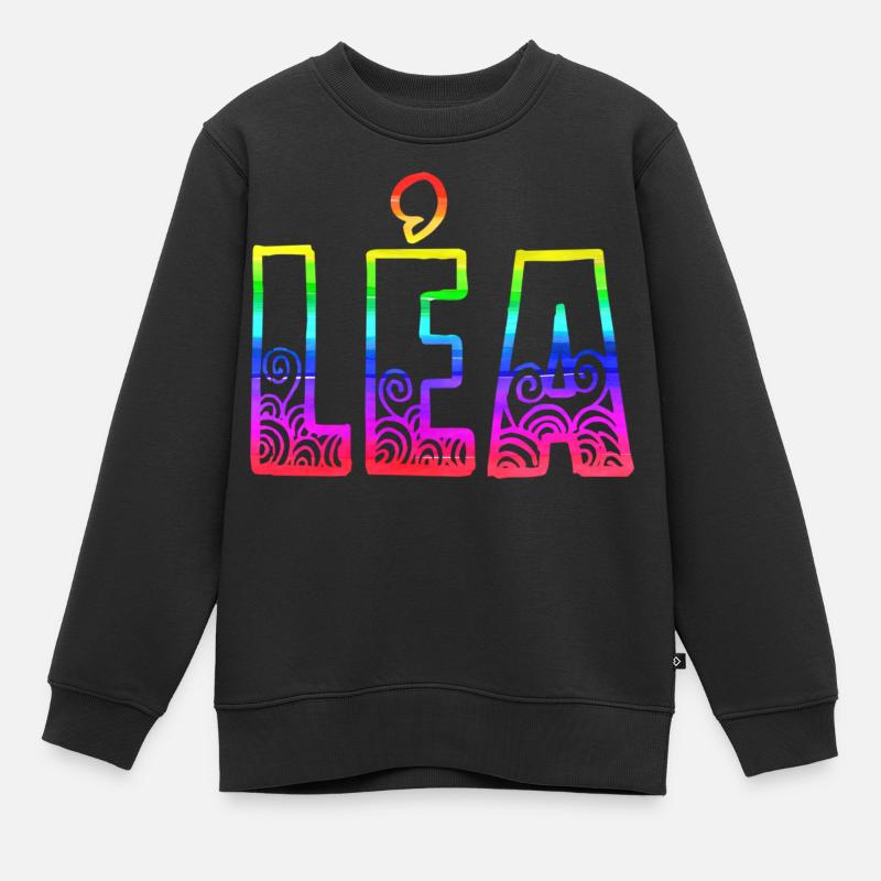 léa rs regenbogen - Kinder Premium Organic Sweatshirt - Schwarz