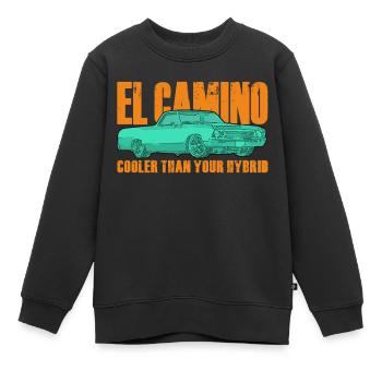el camino plus cool qu’hybride - Sweat Premium enfant bio - noir - Devant - AI Model Kid Female (0cm)