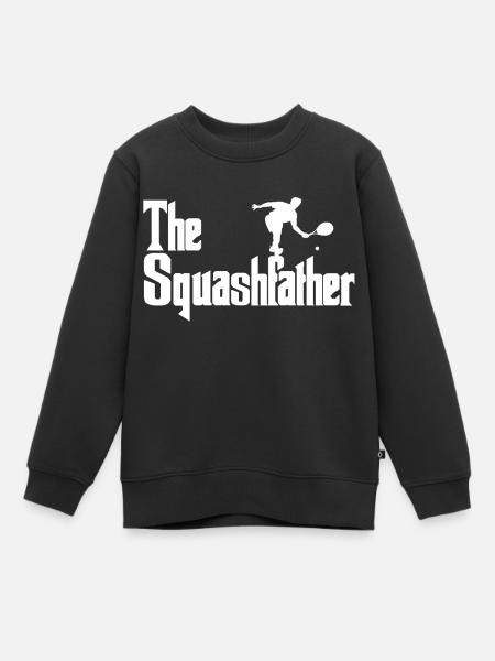 Joueur de squash squash - Sweat Premium enfant bio - noir