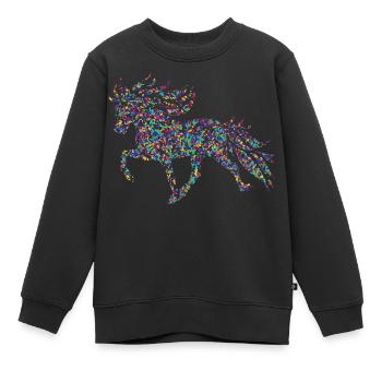 Tölter3 Konfetti - Kinder Premium Organic Sweatshirt - Schwarz - Vorne - AI Model Kid Female (0cm)
