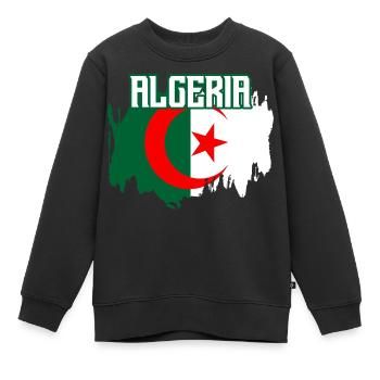 Algerien - Kinder Premium Organic Sweatshirt - Schwarz - Vorne - AI Model Kid Female (0cm)