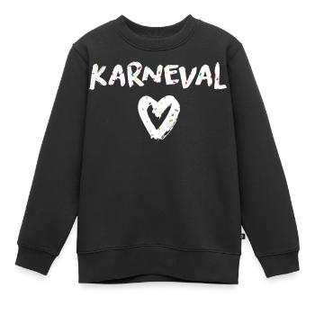 Karneval Herz - Kinder Premium Organic Sweatshirt - Schwarz - Vorne - AI Model Kid Female (0cm)