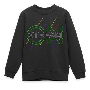 Stream on Live Streamerin Gamer - Kinder Premium Organic Sweatshirt - Schwarz - Vorne - AI Model Kid Female (0cm)
