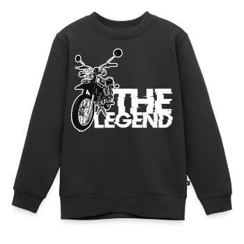 Simson S51 Enduro La légende sait - Sweat Premium enfant bio - noir - Devant - AI Model Kid Female (0cm)