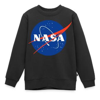 NASA Classic Logo - Kinder Premium Organic Sweatshirt - Schwarz - Vorne - AI Model Kid Female (0cm)