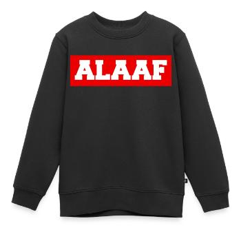 ALAAF - Kinder Premium Organic Sweatshirt - Schwarz - Vorne - AI Model Kid Female (0cm)
