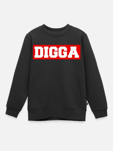 Digga - Kinder Premium Organic Sweatshirt - Schwarz