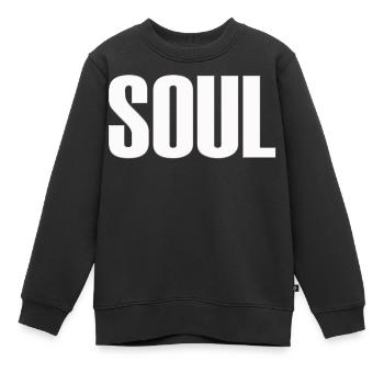soul sehle rnb menschlich love peace heart liebe - Kinder Premium Organic Sweatshirt - Schwarz - Vorne - AI Model Kid Female (0cm)
