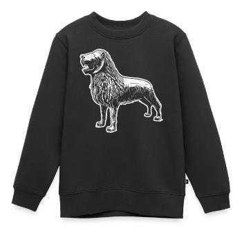 Braunschweiger Löwe - Kinder Premium Organic Sweatshirt - Schwarz - Vorne - AI Model Kid Female (0cm)