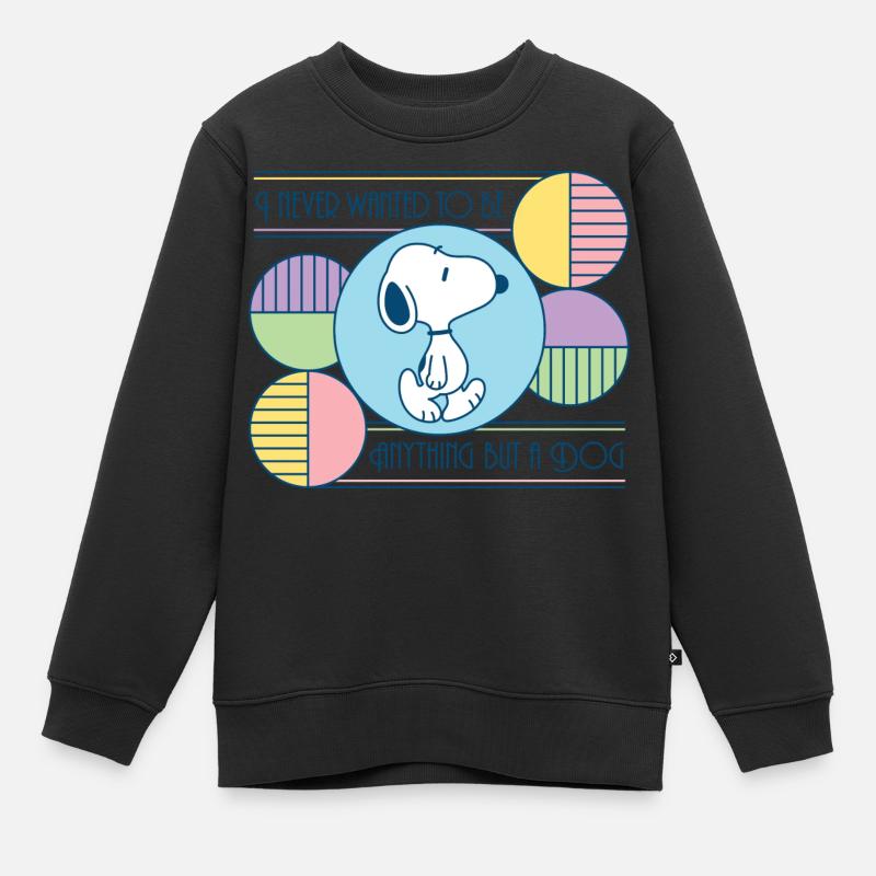 Peanuts Snoopy Être Un Chien - Sweat Premium enfant bio - noir