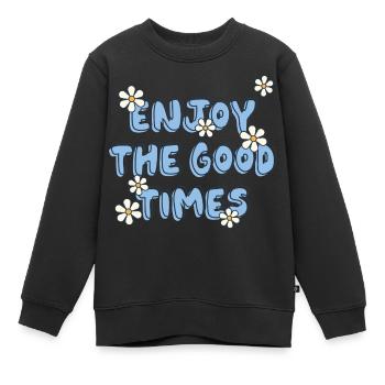 Enjoy The Good Times - Kinder Premium Organic Sweatshirt - Schwarz - Vorne - AI Model Kid Female (0cm)