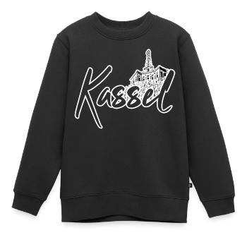 Kassel - Kinder Premium Organic Sweatshirt - Schwarz - Vorne - AI Model Kid Female (0cm)