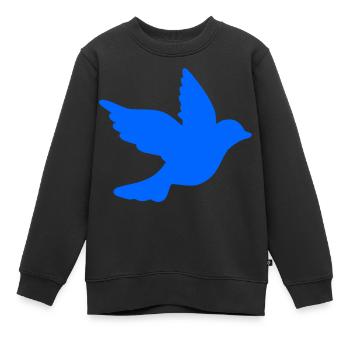 Friedenstaube - Kinder Premium Organic Sweatshirt - Schwarz - Vorne - AI Model Kid Female (0cm)