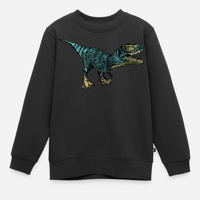 T-Rex - Kids Premium Organic Sweatshirt - black