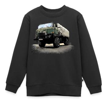 CGPI | L60 | RDA | CAMION - Sweat Premium enfant bio - noir - Devant - AI Model Kid Female (0cm)