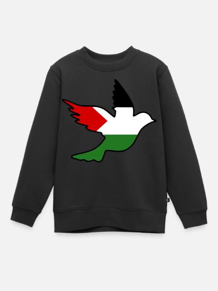 Palestine - Sweat Premium enfant bio - noir