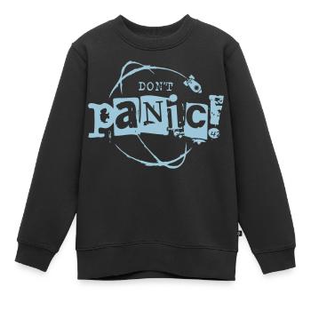 Pas de panique ! Vaisseau spatial Galaxy Rocket 42 - Sweat Premium enfant bio - noir - Devant - AI Model Kid Female (0cm)