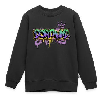 Dortmund Deutschland Stadt Graffiti Spray Sprayer - Kinder Premium Organic Sweatshirt - Schwarz - Vorne - AI Model Kid Female (0cm)