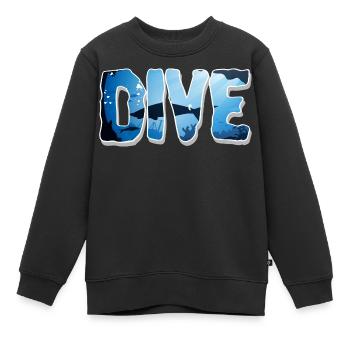 Tauchen Taucher - Kinder Premium Organic Sweatshirt - Schwarz - Vorne - AI Model Kid Female (0cm)