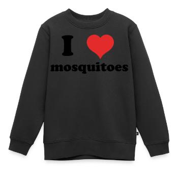 J’adore les moustiques - Sweat Premium enfant bio - noir - Devant - AI Model Kid Female (0cm)