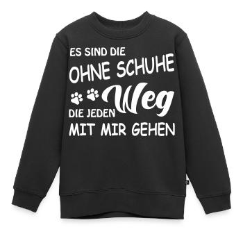 Treuer Begleiter - Hunde - Kinder Premium Organic Sweatshirt - Schwarz - Vorne - AI Model Kid Female (0cm)