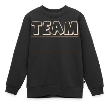 Team - Kinder Premium Organic Sweatshirt - Schwarz - Vorne - AI Model Kid Female (0cm)