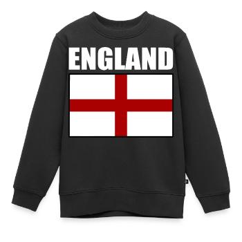 angleterre - Sweat Premium enfant bio - noir - Devant - AI Model Kid Female (0cm)
