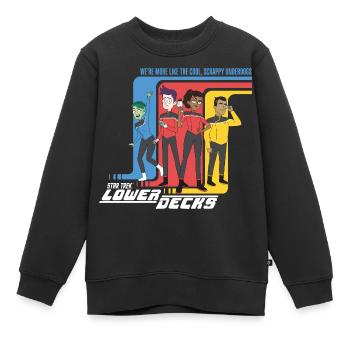 Star Trek Lower Decks Cool, Scrappy Underdogs - Kinder Premium Organic Sweatshirt - Schwarz - Vorne - AI Model Kid Female (0cm)