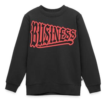 business influencer money firma boss chef - Kinder Premium Organic Sweatshirt - Schwarz - Vorne - AI Model Kid Female (0cm)