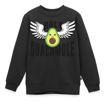 Saint Avovado with Angel's Wing Funny - Kids Premium Organic Sweatshirt - black - Front - AI Model Kid Female (0cm)