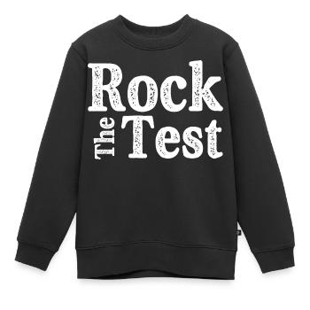 Rock den Test - Kinder Premium Organic Sweatshirt - Schwarz - Vorne - AI Model Kid Female (0cm)
