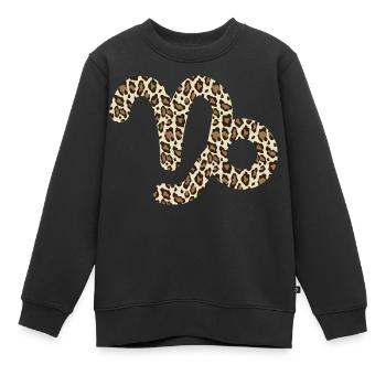 Sternzeichen Steinbock - Kinder Premium Organic Sweatshirt - Schwarz - Vorne - AI Model Kid Female (0cm)
