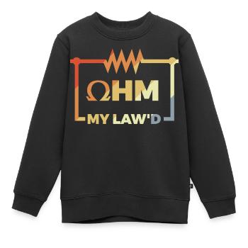 Lustiges Ohmsches Gesetz - Kinder Premium Organic Sweatshirt - Schwarz - Vorne - AI Model Kid Female (0cm)