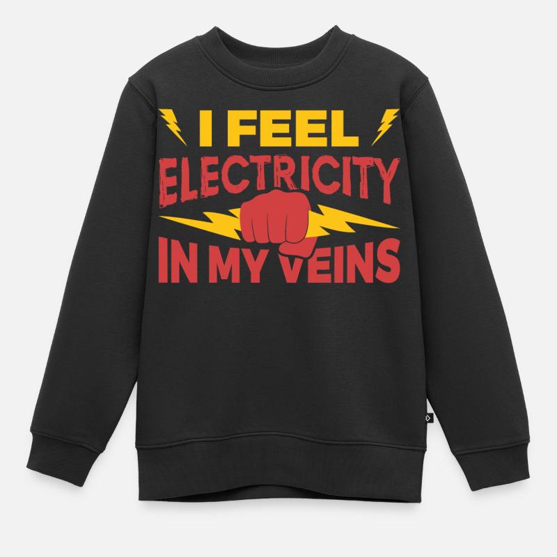 Électrotechnique - Sweat Premium enfant bio - noir