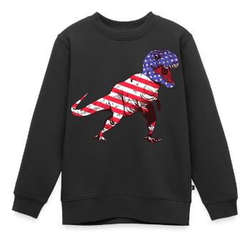 Americasaurus Rex - Kinder Premium Organic Sweatshirt - Schwarz - Vorne - AI Model Kid Female (0cm)