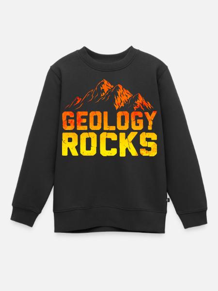 Géologie des roches - Sweat Premium enfant bio - noir