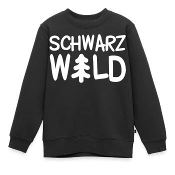 Schwarz Wald Tanne Nadelbaum Schwarzwälder - Kinder Premium Organic Sweatshirt - Schwarz - Vorne - AI Model Kid Female (0cm)